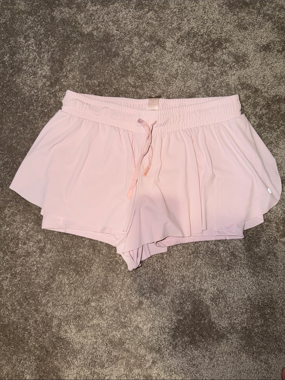 GAIAM Light Pink Athletic Lounge Shorts with Drawstring